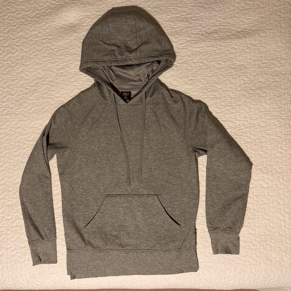 Athletic Works Grey Satin-Lined Hoodie | Size XS (0-2) | Cozy | Sporty - Picture 1 of 16